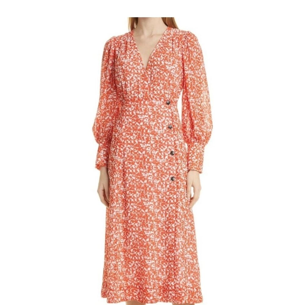 GANNI Haute Couture Midi Dress, NWT, Size 34